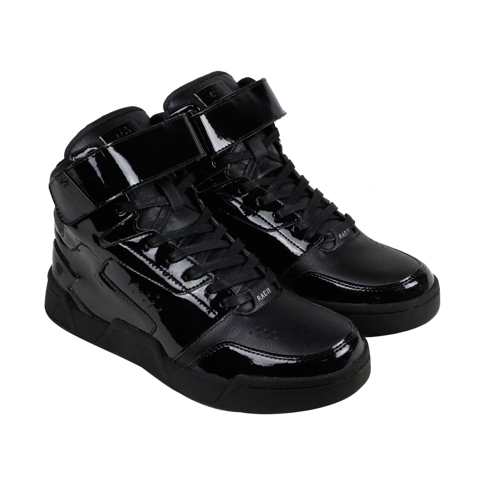 Radii Segment Mens Black Patent Leather High Top Lace Up ...